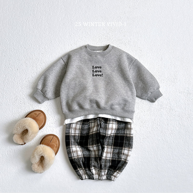 Vivid I - Korean Children Fashion - #todddlerfashion - Love Love Fleece Set - 12