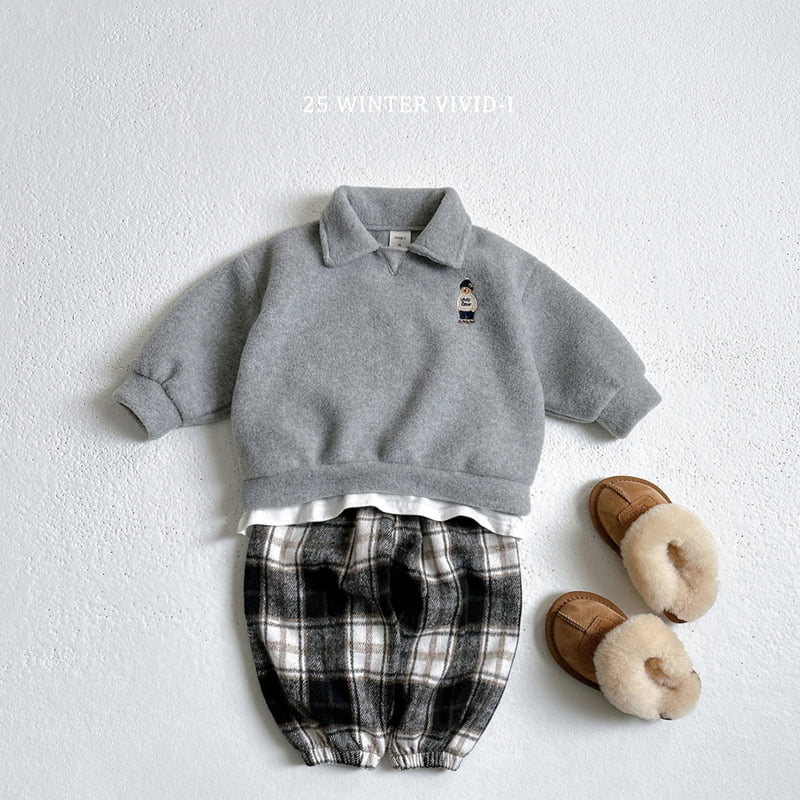 Vivid I - Korean Children Fashion - #todddlerfashion - Fleece Collar Set - 9