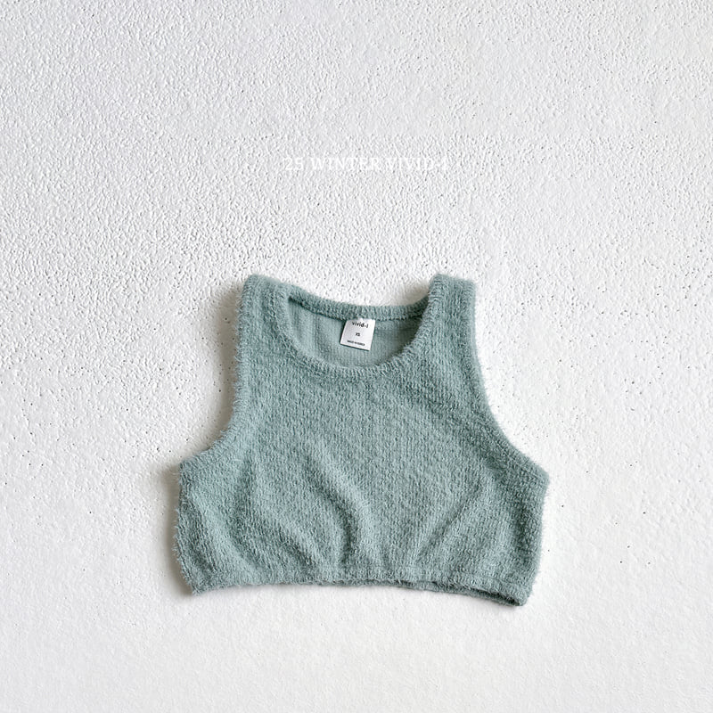 Vivid I - Korean Children Fashion - #prettylittlegirls - Angora Sleeveless Top - 4