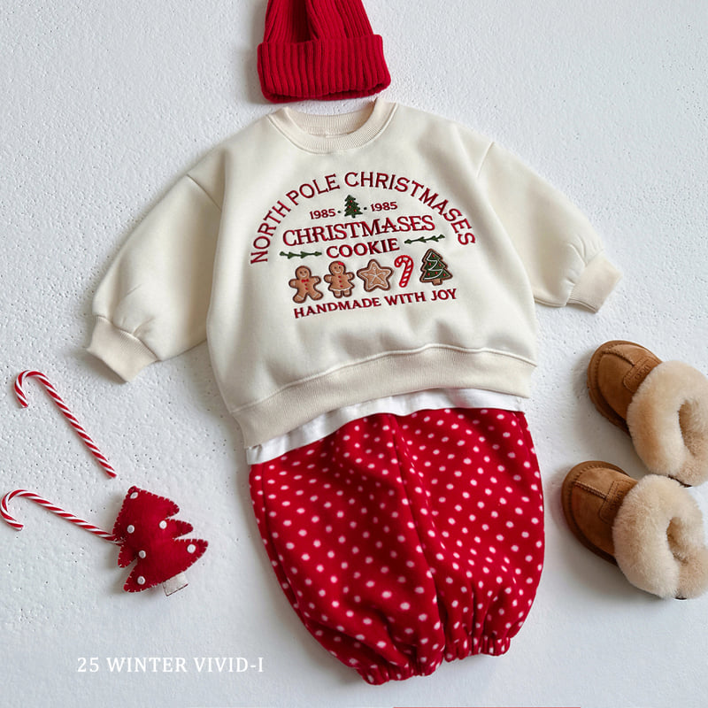 Vivid I - Korean Children Fashion - #todddlerfashion - Christmas Cookie Sweatshirt - 7