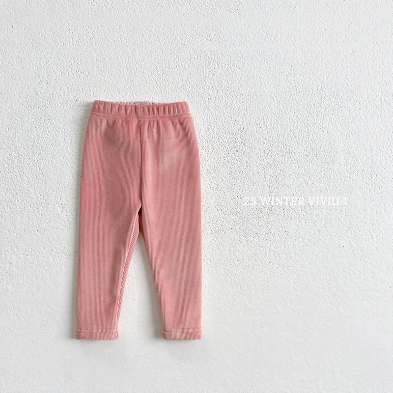 Vivid I - Korean Children Fashion - #prettylittlegirls - Thick Ribbed Leggings - 4