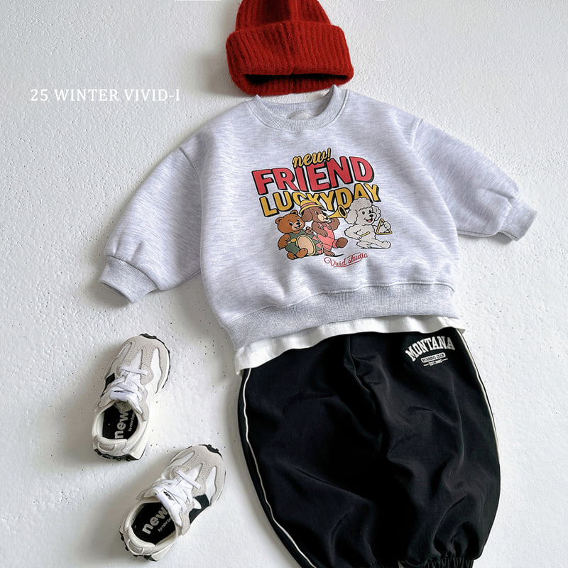 Vivid I - Korean Children Fashion - #todddlerfashion - Friends Pop Art Sweatshirt - 11