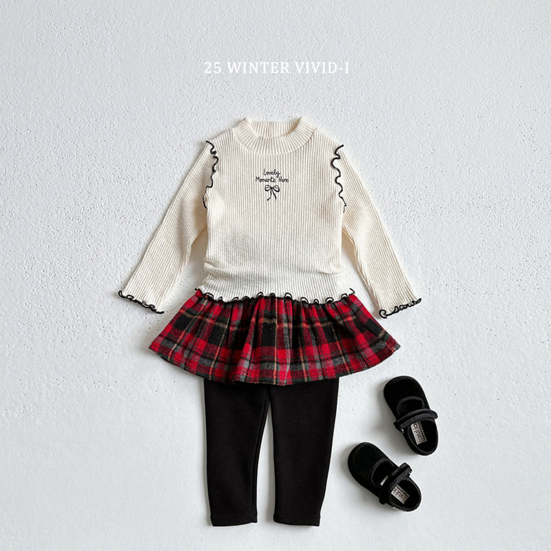Vivid I - Korean Children Fashion - #todddlerfashion - Winter Love Ribbed Tee - 7