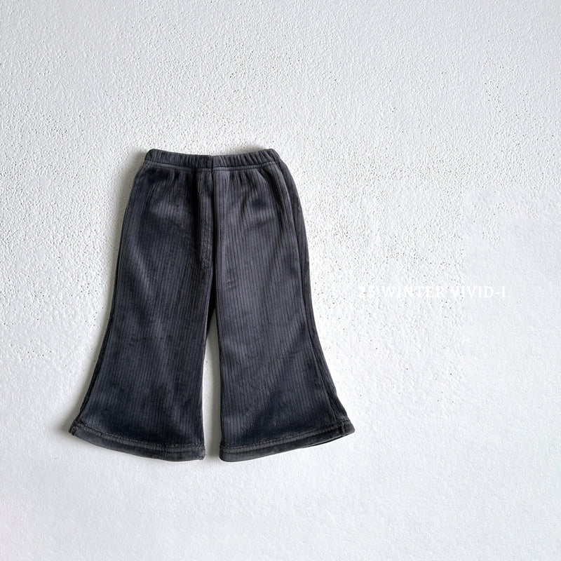 Vivid I - Korean Children Fashion - #todddlerfashion - Velour Bootcut Pants - 6