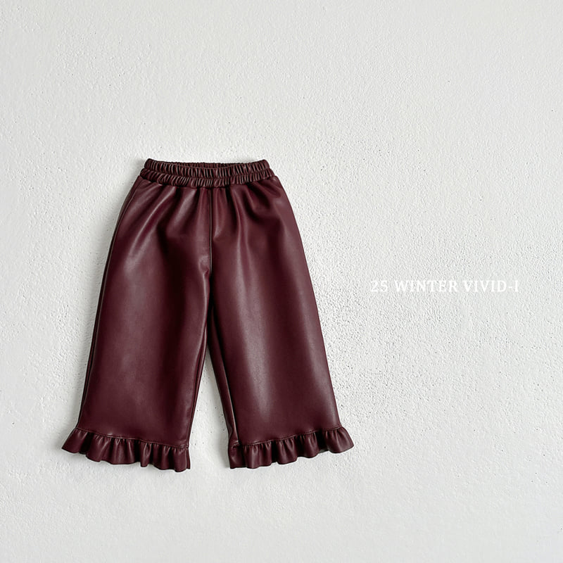 Vivid I - Korean Children Fashion - #prettylittlegirls - Fleece Frill Pants - 4