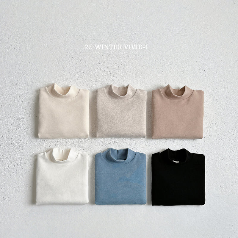 Vivid I - Korean Children Fashion - #todddlerfashion - Vivid Winter Turtleneck Tee