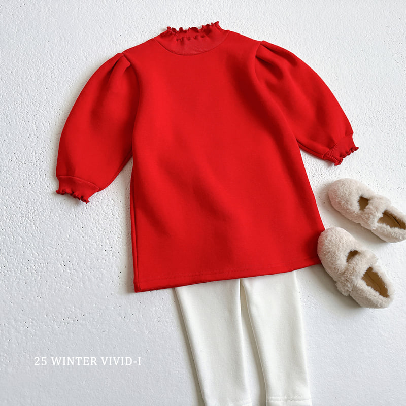 Vivid I - Korean Children Fashion - #todddlerfashion - Fleece Wave One-piece - 12