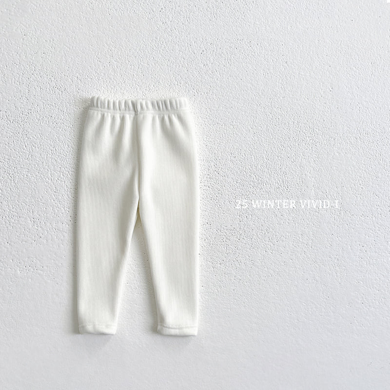 Vivid I - Korean Children Fashion - #toddlerclothing - Thick Ribbed Leggings - 5