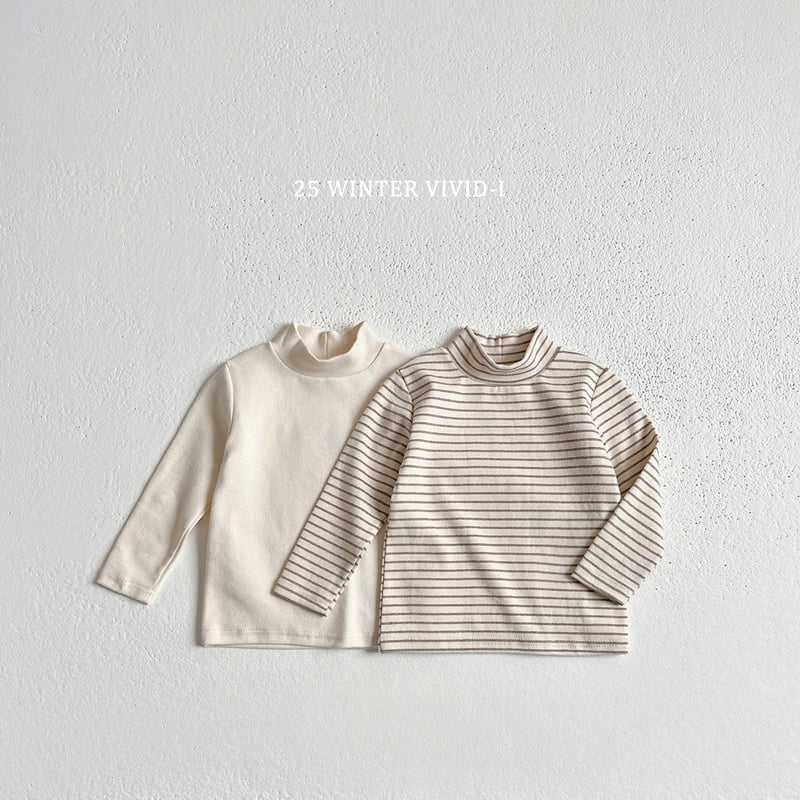 Vivid I - Korean Children Fashion - #todddlerfashion - Plus Turtleneck Tee (set of 2) - 4