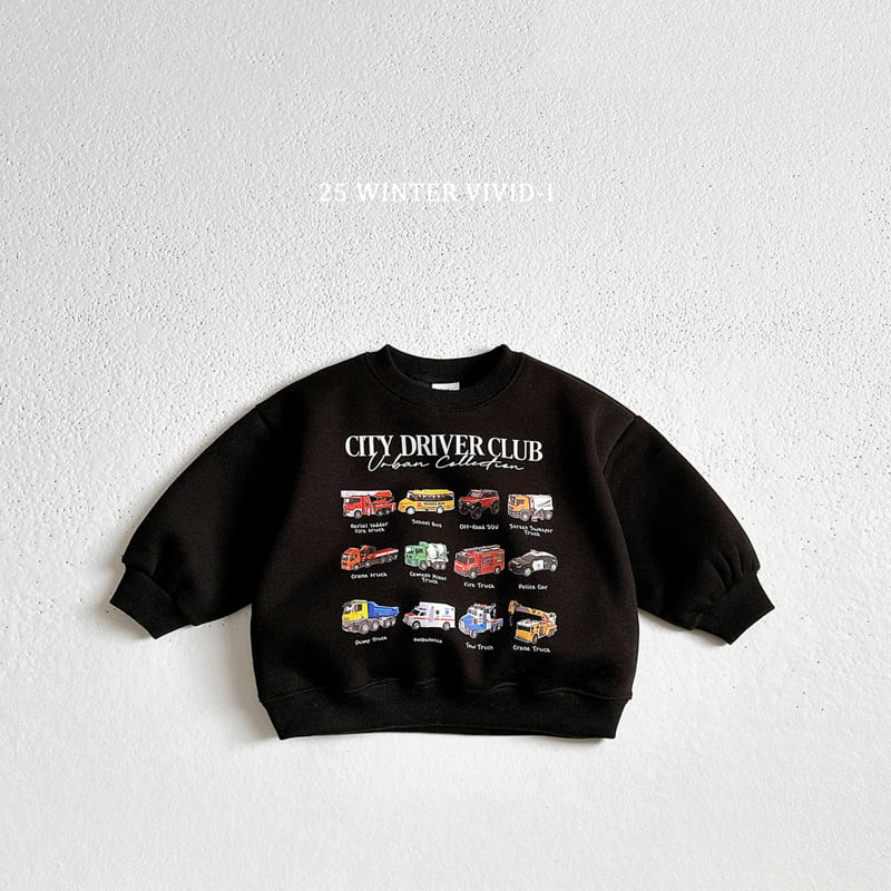 Vivid I - Korean Children Fashion - #toddlerclothing - Mini Car Sweatshirt - 3