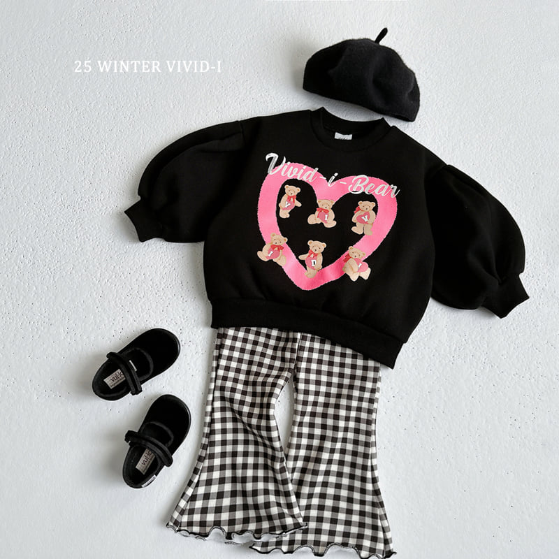 Vivid I - Korean Children Fashion - #toddlerclothing - Heart Puff Fleece Sweatshirt - 10