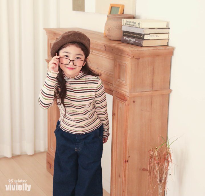 Vivielly - Korean Children Fashion - #Kfashion4kids - Heidi Turtleneck Tee