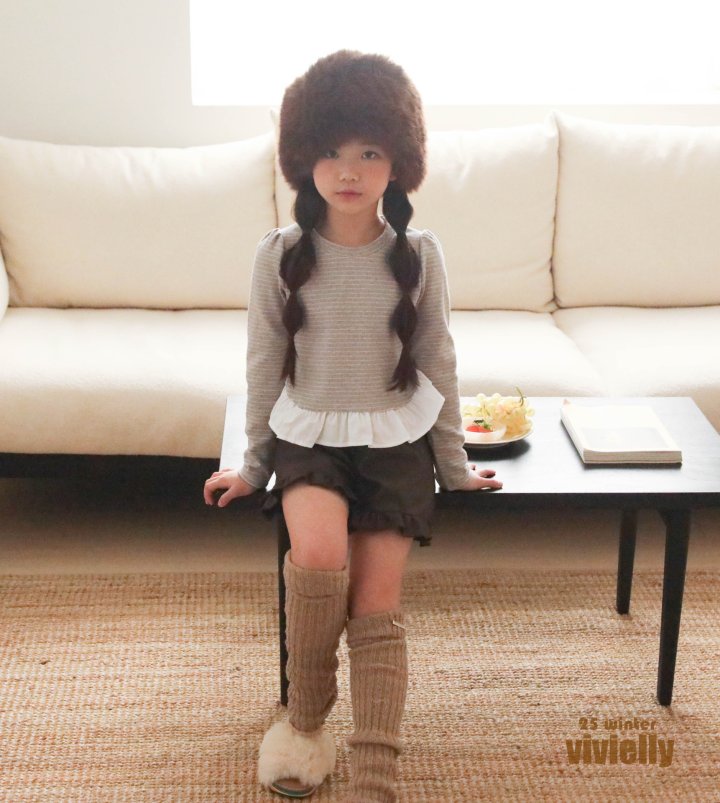 Vivielly - Korean Children Fashion - #Kfashion4kids - Nana Frill Tee - 10