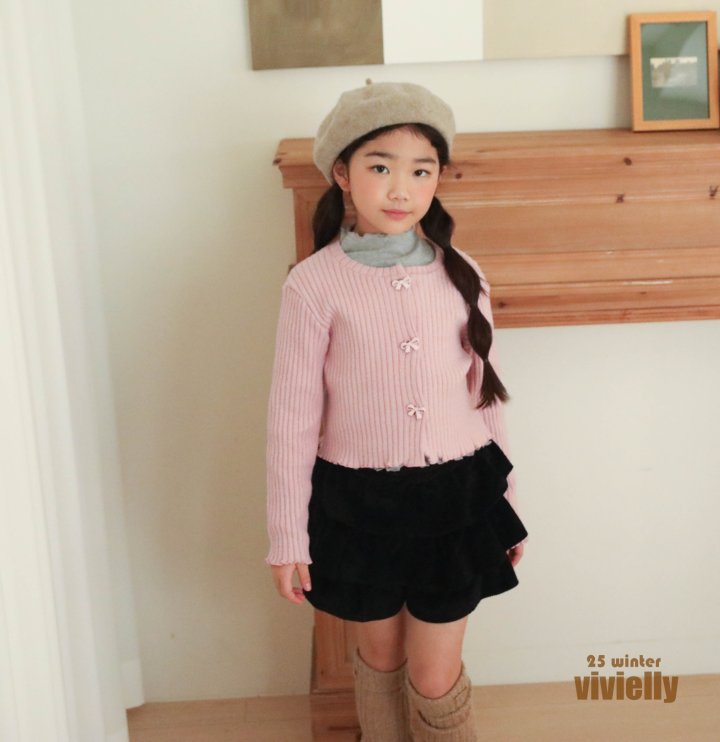 Vivielly - Korean Children Fashion - #childofig - Dana Tiered Skirted Pants - 3