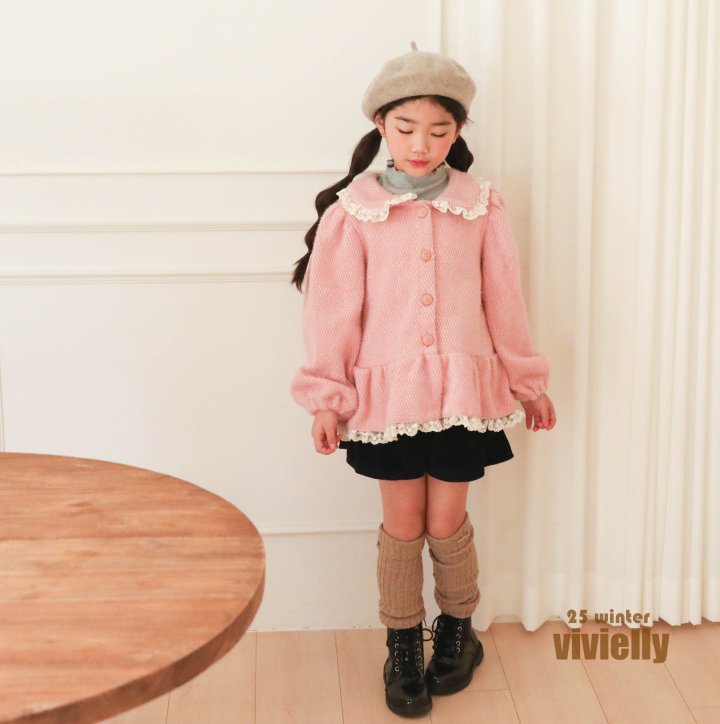 Vivielly - Korean Children Fashion - #childrensboutique - Lace Cardigan - 7