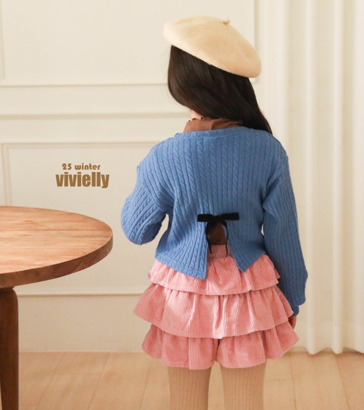 Vivielly - Korean Children Fashion - #childofig - Dana Tiered Skirted Pants - 4