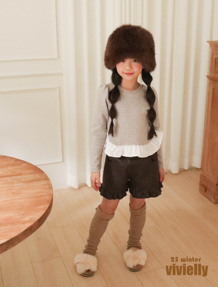 Vivielly - Korean Children Fashion - #childrensboutique - Nana Frill Tee - 3