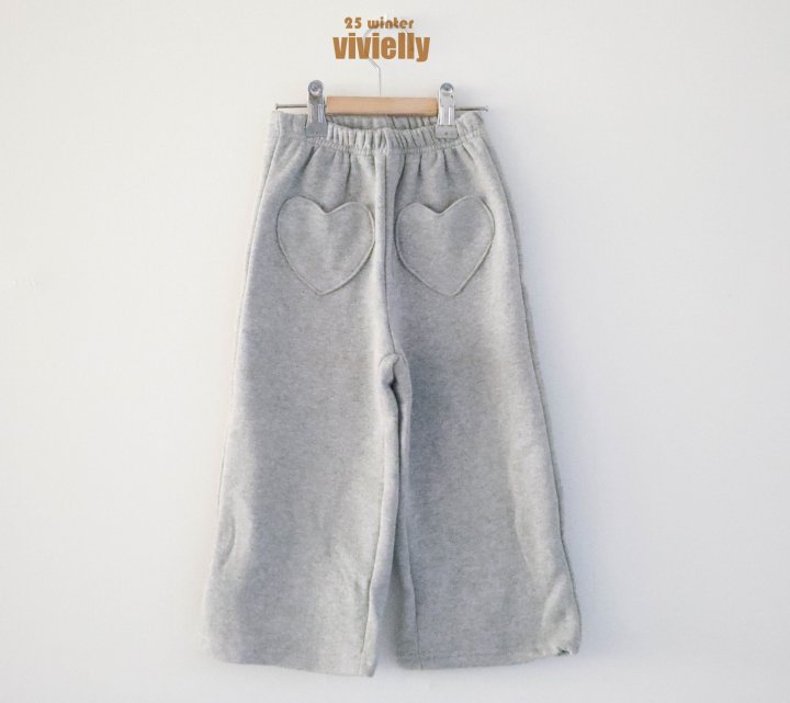 Vivielly - Korean Children Fashion - #designkidswear - Heart Wide Pants - 12