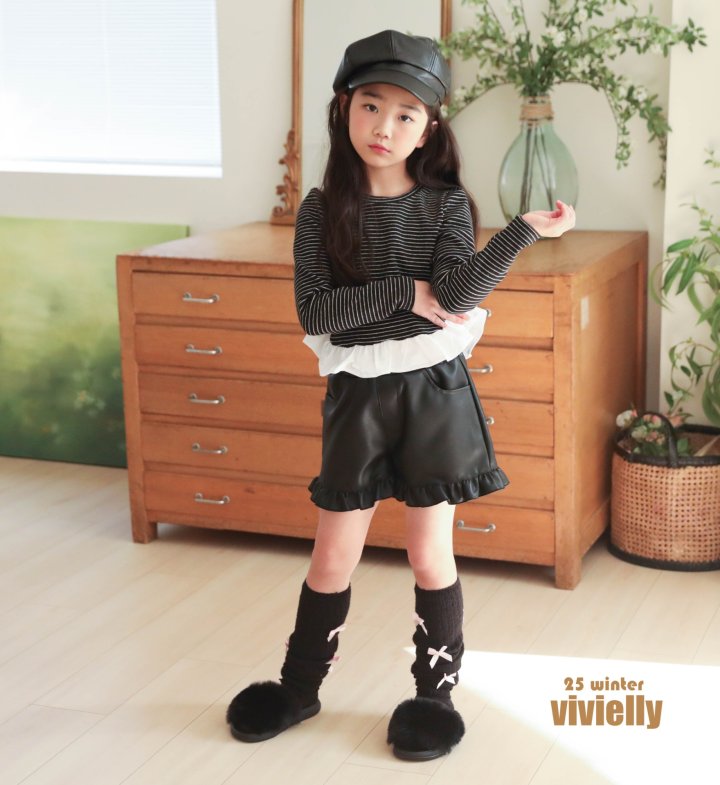 Vivielly - Korean Children Fashion - #childrensboutique - Nana Frill Tee - 4