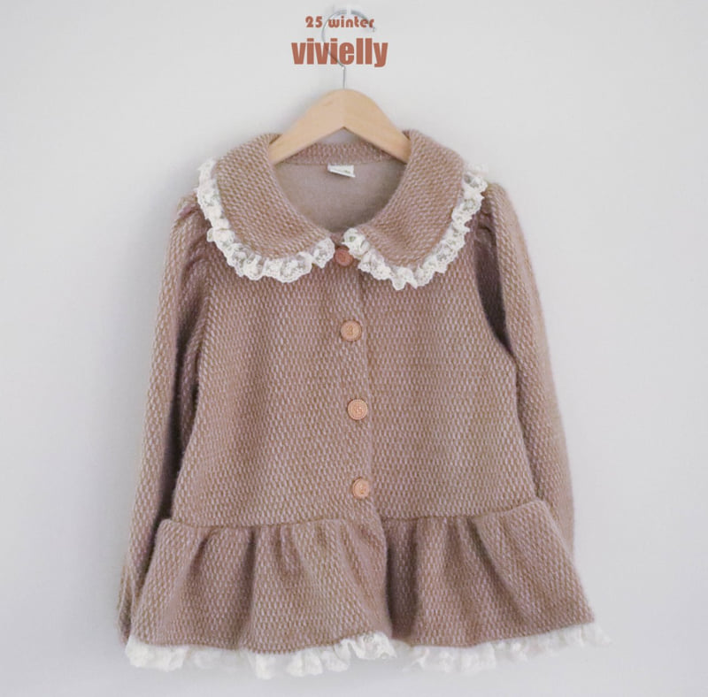 Vivielly - Korean Children Fashion - #fashionkids - Lace Cardigan - 10