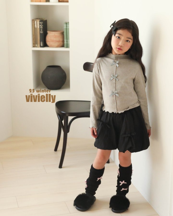 Vivielly - Korean Children Fashion - #fashionkids - Dodo Balloon Skirted Pants - 8