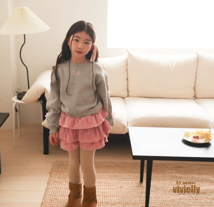 Vivielly - Korean Children Fashion - #fashionkids - Dana Tiered Skirted Pants - 7