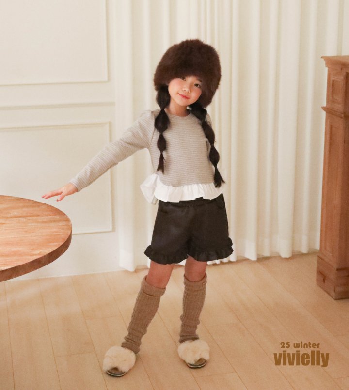 Vivielly - Korean Children Fashion - #fashionkids - Nana Frill Tee - 6