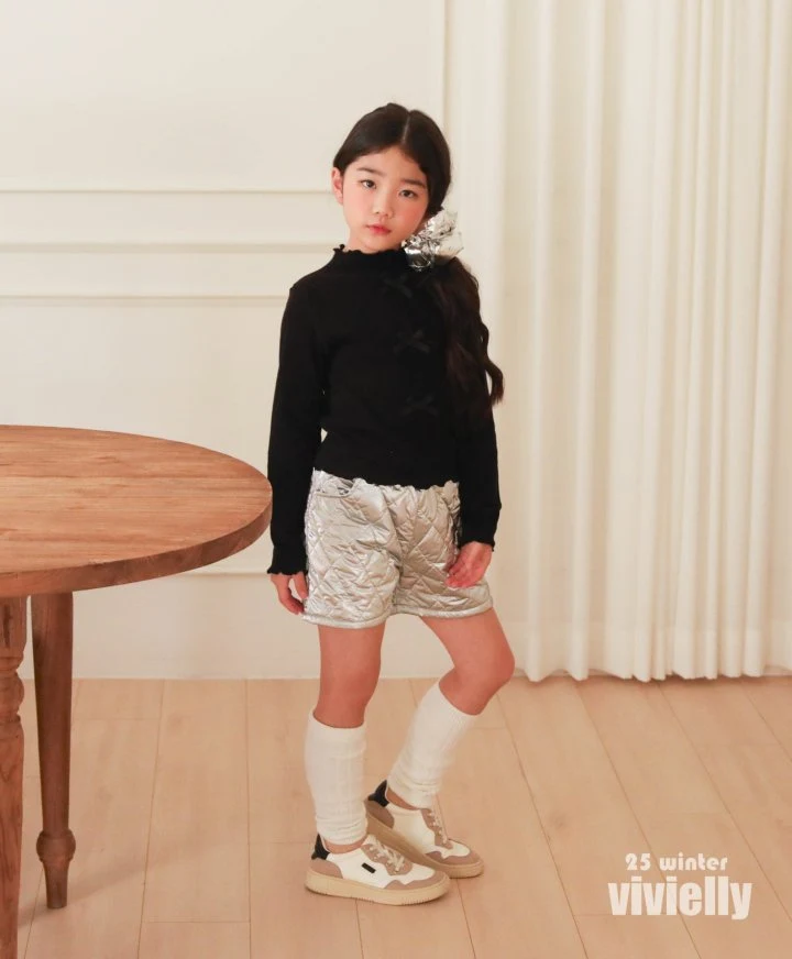 Vivielly - Korean Children Fashion - #kidsshorts - Smoky Quilted Pants - 7