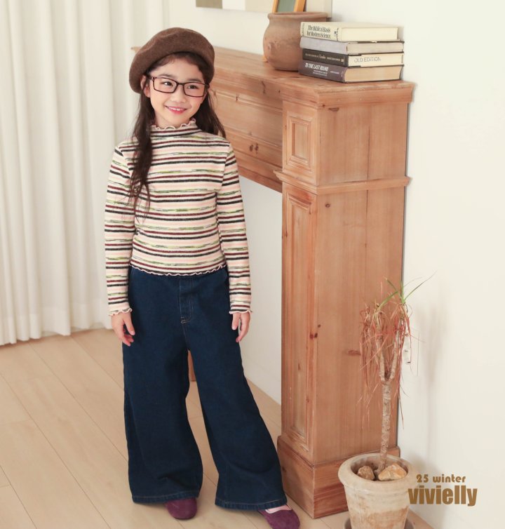 Vivielly - Korean Children Fashion - #kidsshorts - Marie Heart Jeans