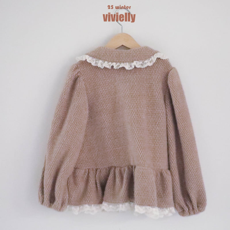 Vivielly - Korean Children Fashion - #kidsshorts - Lace Cardigan - 11