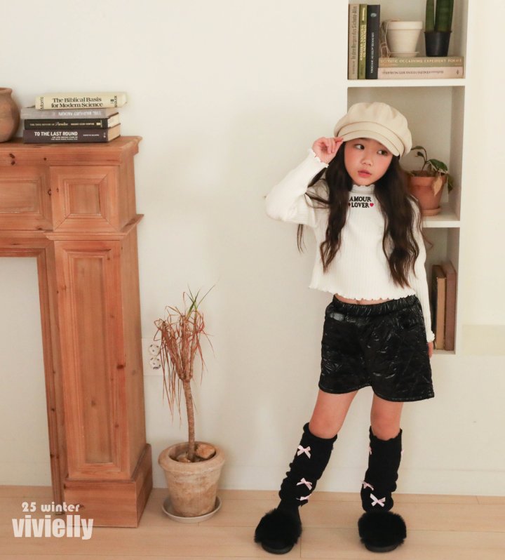 Vivielly - Korean Children Fashion - #kidsstore - Smoky Quilted Pants - 8