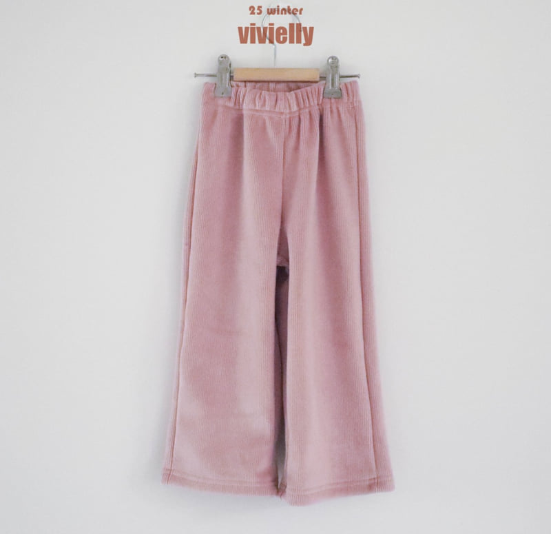 Vivielly - Korean Children Fashion - #kidzfashiontrend - Joy Ribbed Pants - 12