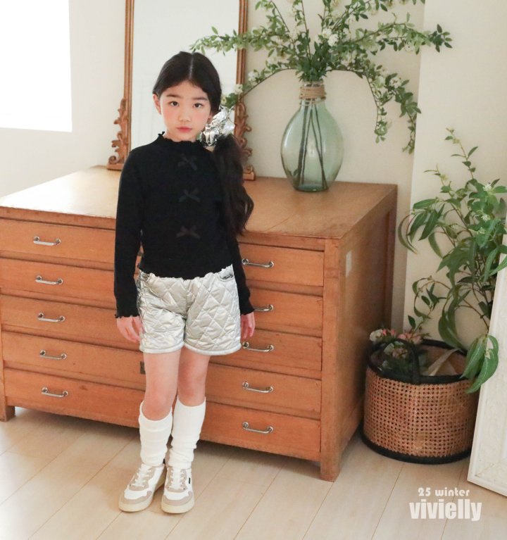 Vivielly - Korean Children Fashion - #kidzfashiontrend - Smoky Quilted Pants - 9