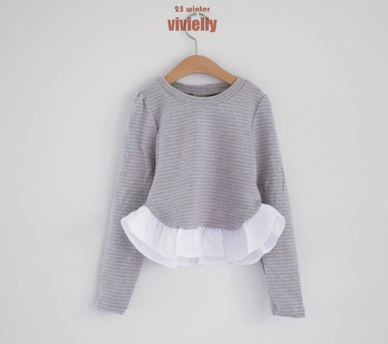 Vivielly - Korean Children Fashion - #magicofchildhood - Nana Frill Tee - 12