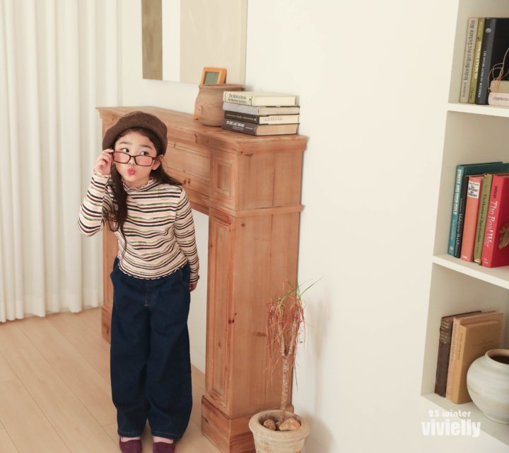 Vivielly - Korean Children Fashion - #prettylittlegirls - Heidi Turtleneck Tee - 5