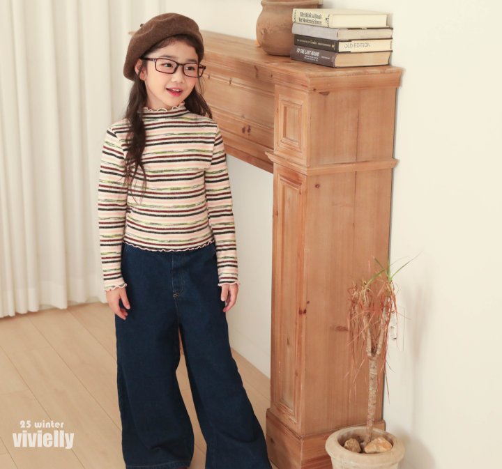 Vivielly - Korean Children Fashion - #stylishchildhood - Heidi Turtleneck Tee - 8
