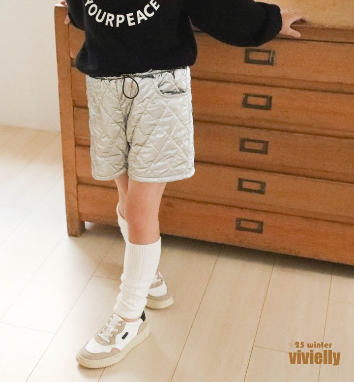 Vivielly - Korean Children Fashion - #stylishchildhood - Smoky Quilted Pants