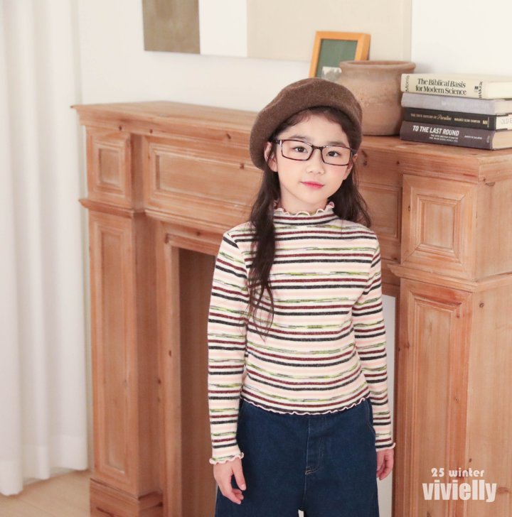 Vivielly - Korean Children Fashion - #todddlerfashion - Heidi Turtleneck Tee - 6