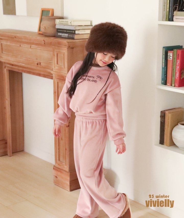 Vivielly - Korean Children Fashion - #todddlerfashion - Joy Ribbed Sweatshirt
