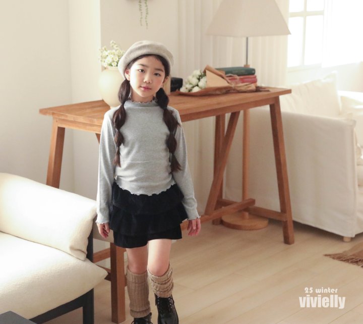 Vivielly - Korean Children Fashion - #toddlerclothing - Hippie Brushed Tee - 9