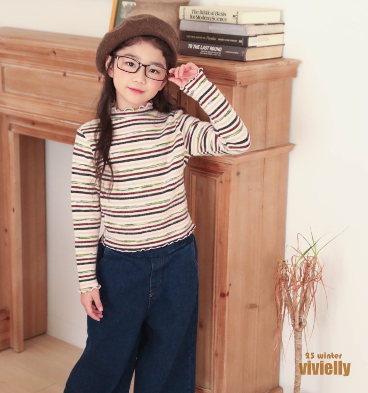 Vivielly - Korean Children Fashion - #toddlerclothing - Heidi Turtleneck Tee - 7