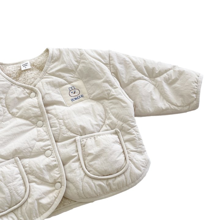 Woodie - Korean Children Fashion - #kidzfashiontrend - Rabbit Quilted Jacket - 4