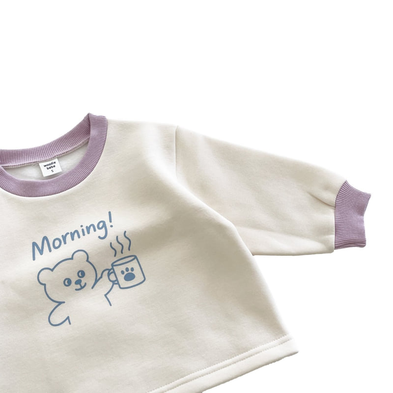 Woodie - Korean Children Fashion - #kidzfashiontrend - Morning Bear Sweatshirt - 4