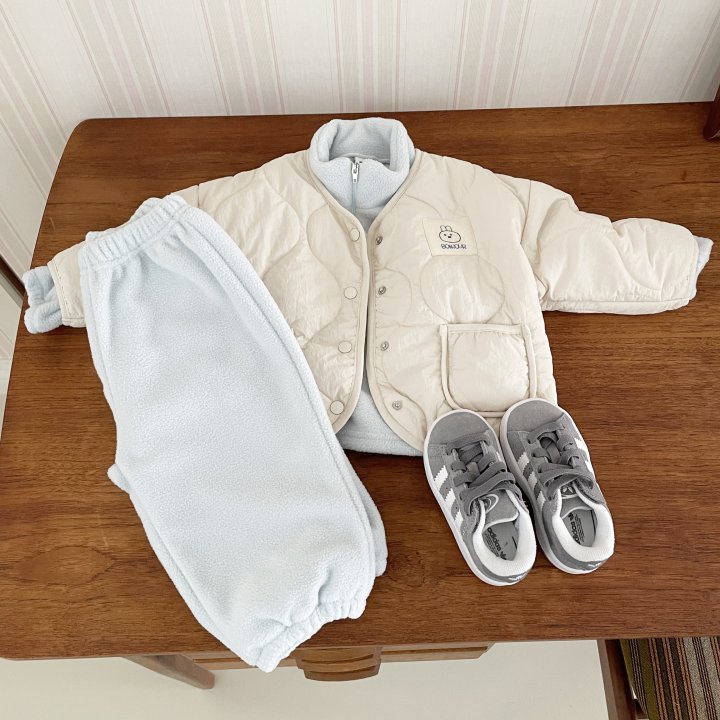 Woodie - Korean Children Fashion - #childofig - Rabbit Quilted Jacket - 12