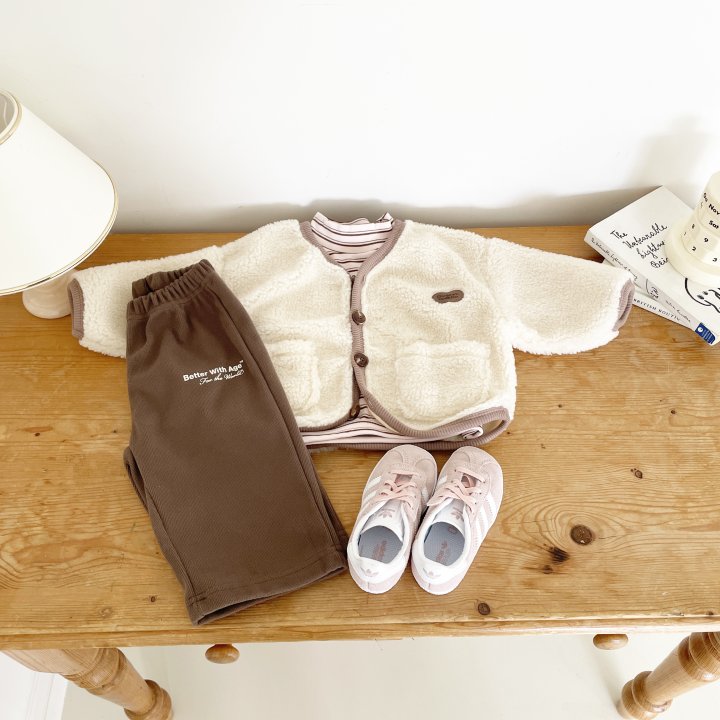 Woodie - Korean Children Fashion - #childofig - Peanut Fleece Jacket - 10