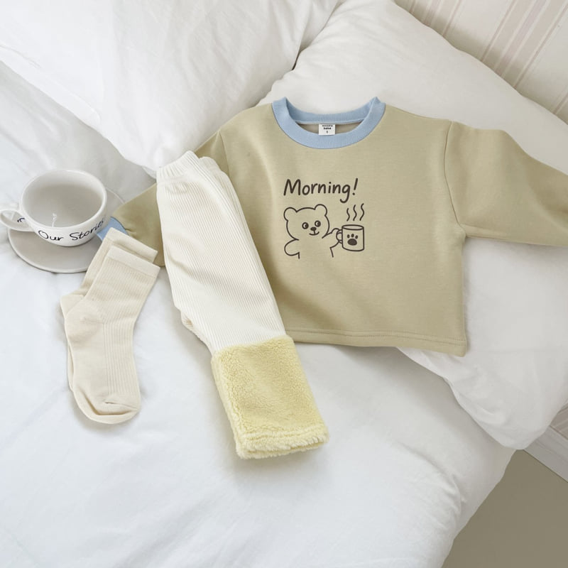 Woodie - Korean Children Fashion - #childofig - Morning Bear Sweatshirt - 9