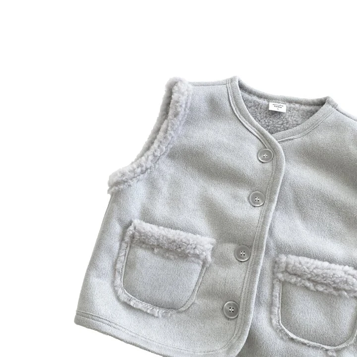 Woodie - Korean Children Fashion - #childrensboutique - Shearling Vest - 10