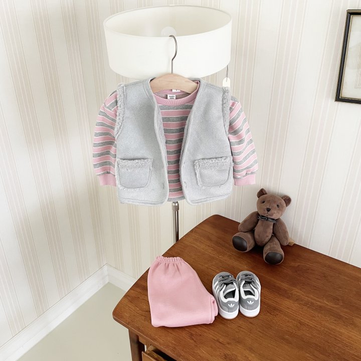 Woodie - Korean Children Fashion - #childrensboutique - Flag Bear Set - 9