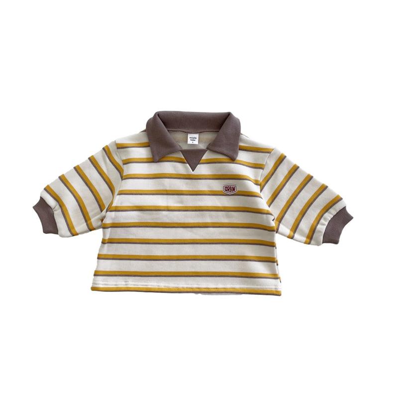 Woodie - Korean Children Fashion - #childrensboutique - Draw Collar Tee - 2