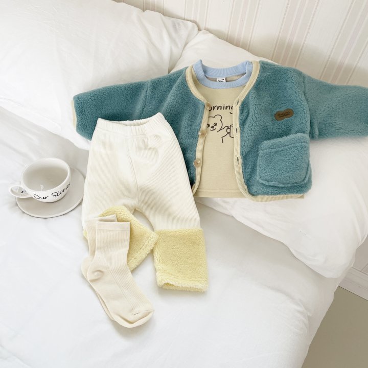 Woodie - Korean Children Fashion - #designkidswear - Peanut Fleece Jacket - 12